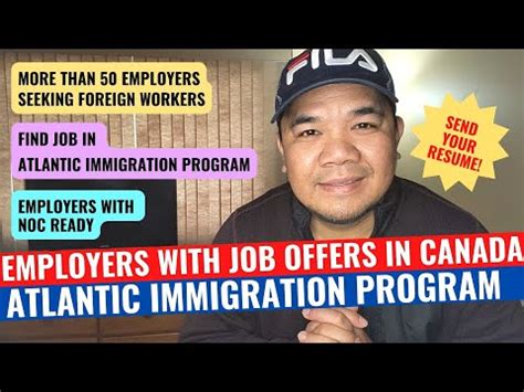 Canadian Employers with jobs for Filipinos .